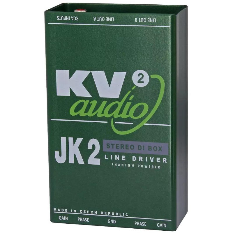 KV2 Audio JK2 Aktywny podwójny DiBox z wzmacniaczem linii.